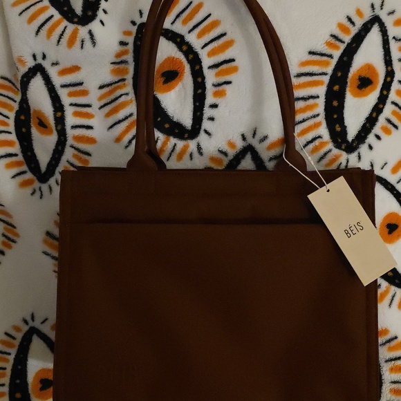 BEIS Burgundy Tote Bag - Picture 7 of 8